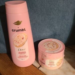 Dove Crumbl Limited Edition Strawberry Crumb Cake Body Wash & Body Scrub